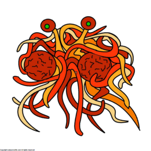 absurdity of a flying spaghetti monster