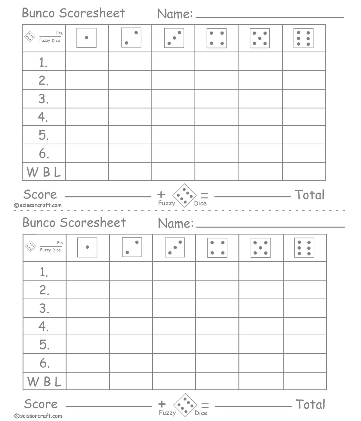 Large Print Score Cards Theory of Pat Large Print Score Cards Theory of Pat