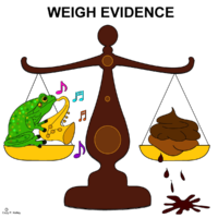 Think, weigh evidence